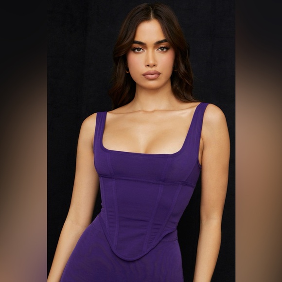 House of CB - Corset Top - Purple - New with Tag 🏷️ - Perfect Condition - Large - Picture 14 of 17